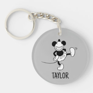 Mickey Mouse Dancing Add Your Name Keychain