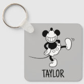 Personalized Mickey Mouse Keychain Minnie Mouse Keyring Disney Theme Charm  Custom Name Gift Stainless Steel Key Chain Cartoon Gift for Kids Mickey