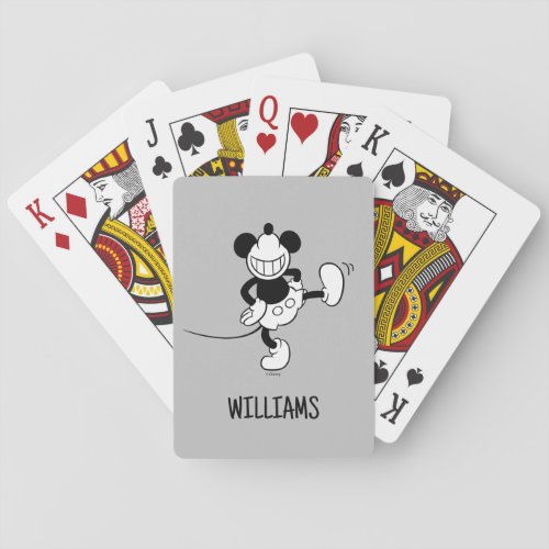 Mickey Mouse  Dancing  Add Your Name Poker Cards