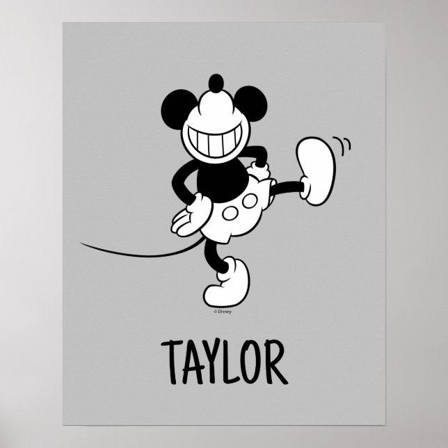 Mickey Mouse | Dancing | Add Your Name Poster (Front)