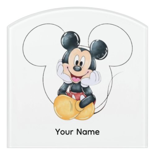 Mickey Mouse Door Sign