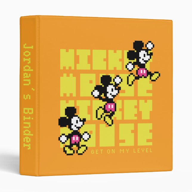 Mickey Mouse Double Jump 3 Ring Binder (Front/Spine)
