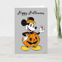 Mickey Mouse Dressed as a Pumpkin