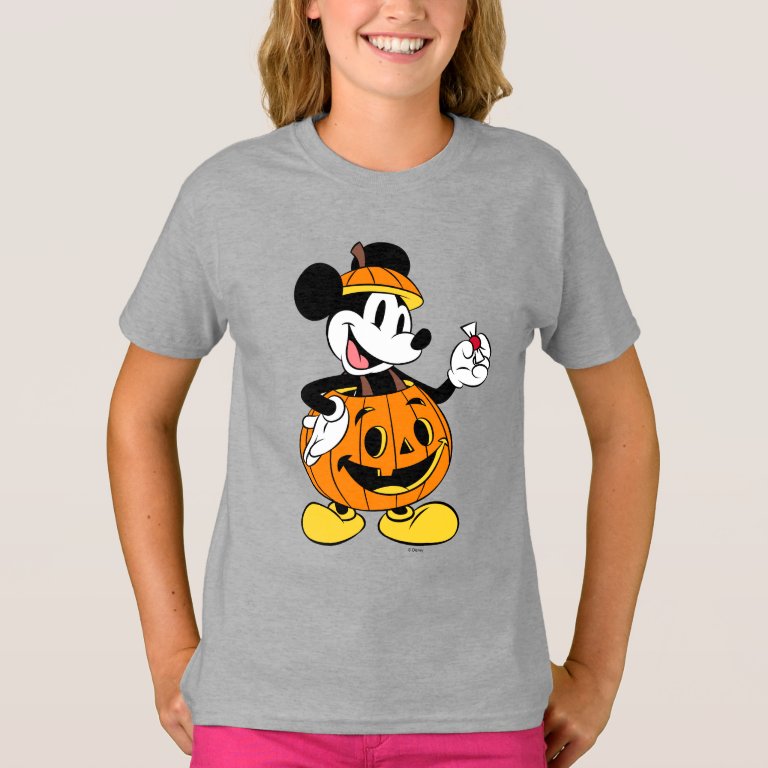 Mickey Mouse Dressed as a Pumpkin T-Shirt