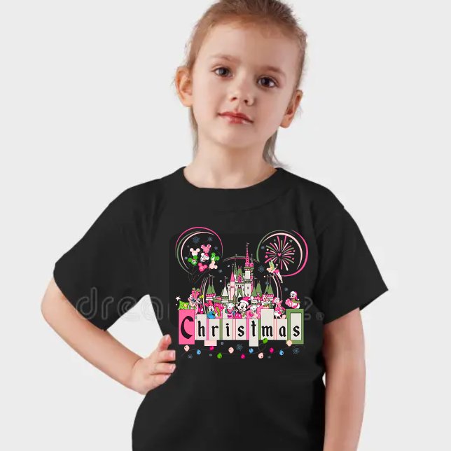 Mickey Mouse Ears, Castle & Disney Characters T-Shirt (Creator Uploaded)