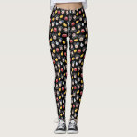 Mickey Mouse Emoji Black Pattern Leggings<br><div class="desc">Express yourself with this super cute Mickey Mouse pattern.</div>
