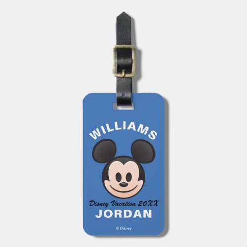 Mickey Mouse Emoji  Family Vacation Luggage Tag