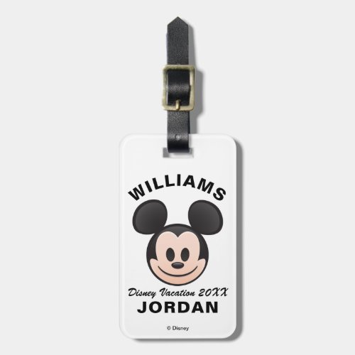 Mickey Mouse Emoji  Family Vacation Luggage Tag