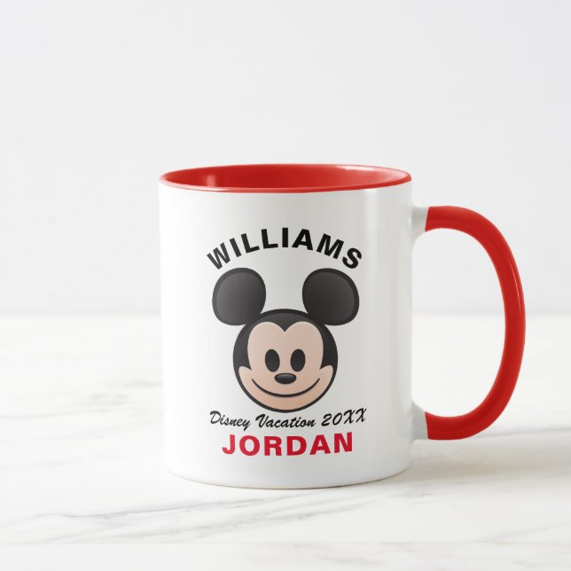 Mickey Mouse Emoji | Family Vacation Mug (Right)