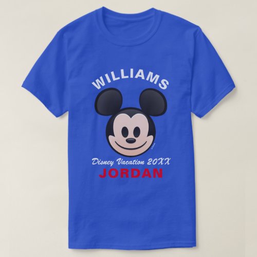 Mickey Mouse Emoji  Family Vacation T_Shirt