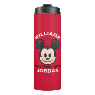 Mickey Mouse Emoji Family Vacation Thermal Tumbler