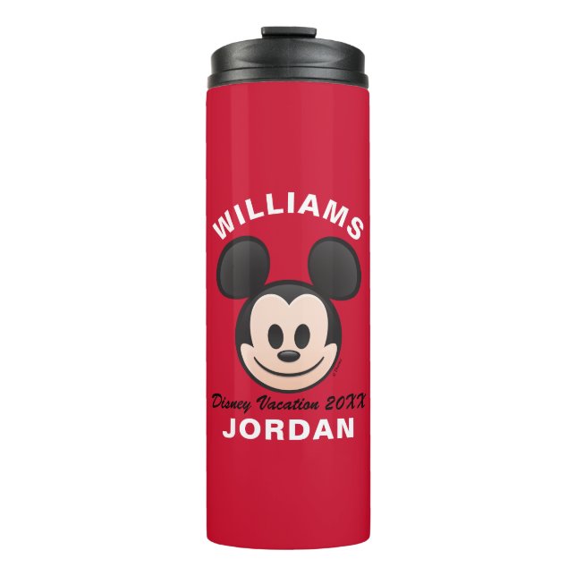 Mickey Mouse Emoji | Family Vacation Thermal Tumbler (Front)
