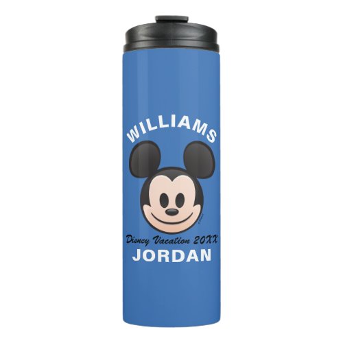 Mickey Mouse Emoji  Family Vacation Thermal Tumbler