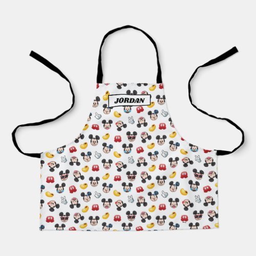 Mickey Mouse Emoji Pattern Apron