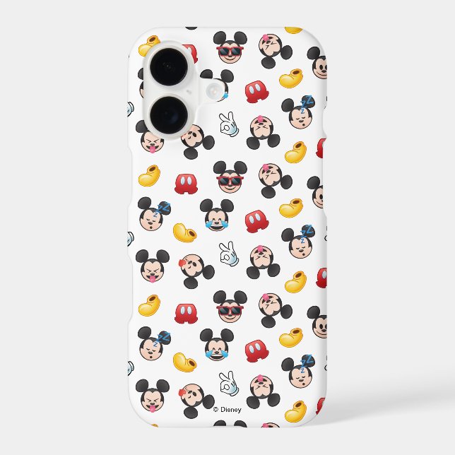 Mickey Mouse Emoji Pattern Iphone Case (Back)