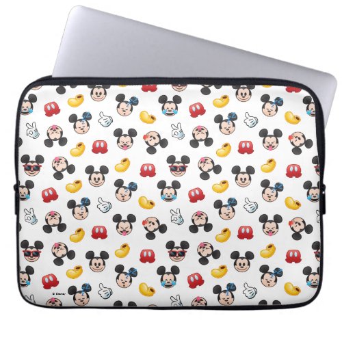 Mickey Mouse Emoji Pattern Laptop Sleeve