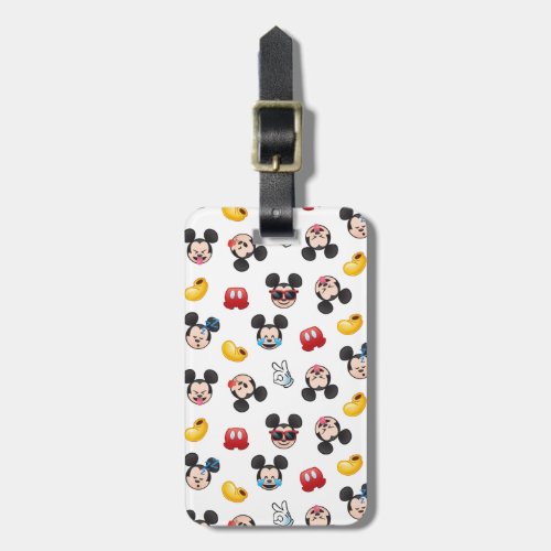 Mickey Mouse Emoji Pattern Luggage Tag