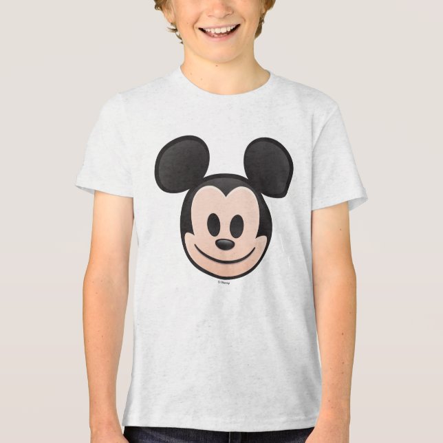 Mickey Mouse Emoji Tri-Blend Shirt (Front)