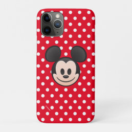 Mickey Mouse Emoji with Polka Dots iPhone 11 Pro Case