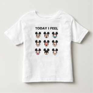 Mickey Mouse Emojis   Today I Feel Toddler T-shirt