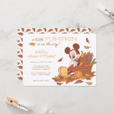 Simple Modern Mickey Mouse Baby Shower Invitation