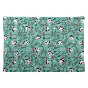 Mickey Mouse Festive Cheer Pattern Cloth Placemat