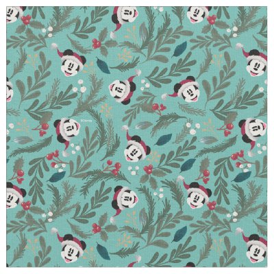 Mickey Mouse | Festive Cheer Pattern Fabric