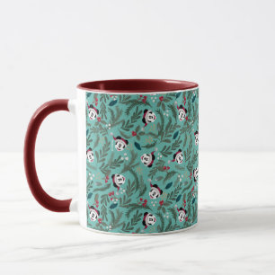 Mickey Mouse Festive Cheer Pattern Mug