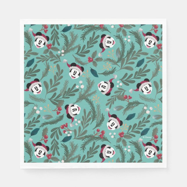 Mickey Mouse | Festive Cheer Pattern Napkins (Front)