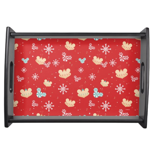 Mickey Mouse | Festive Christmas Pattern Serving Tray (Front)