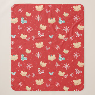 Mickey Mouse | Festive Christmas Pattern Sherpa Blanket