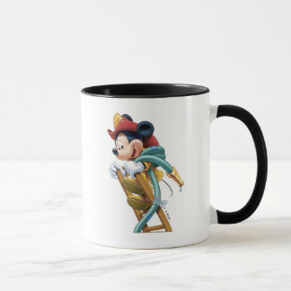 Mickey Mouse Fireman on Ladder Mug