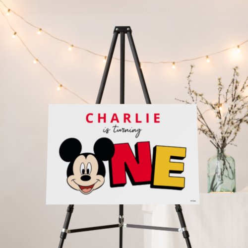 Mickey Mouse First Birthday  Foam Board