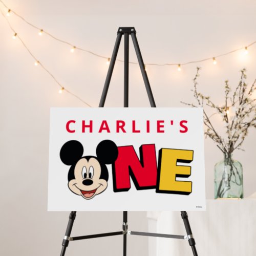 Mickey Mouse First Birthday  Foam Board