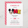 Mickey Mouse First Birthday  Invitation
