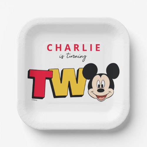 Mickey Mouse First Birthday  Paper Plates