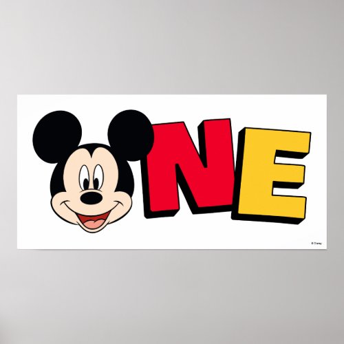 Mickey Mouse First Birthday  Poster