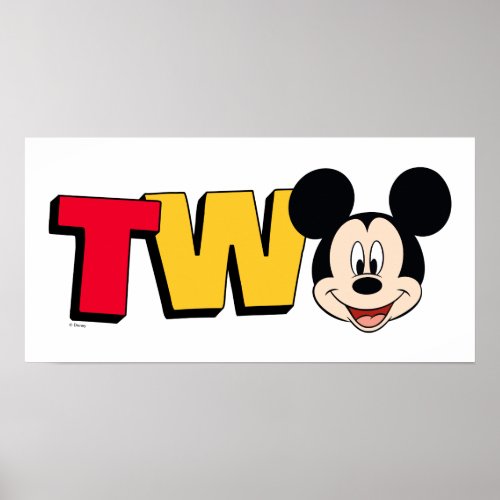Mickey Mouse First Birthday  Poster