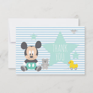 Mickey Mouse First Birthday Thank You