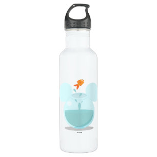 Mickey Mouse Fish Bowl Icon Stainless Steel Water Bottle