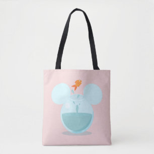 Mickey Mouse Fish Bowl Icon Tote Bag