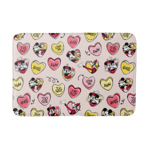 Mickey Mouse & Friends   Valentine Heart Candy Bath Mat