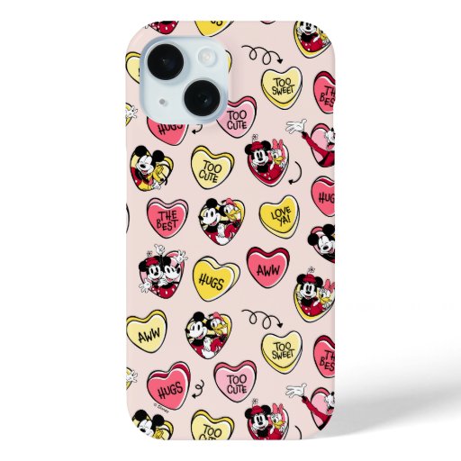 Mickey Mouse & Friends | Valentine Heart Candy iPhone 15 Case