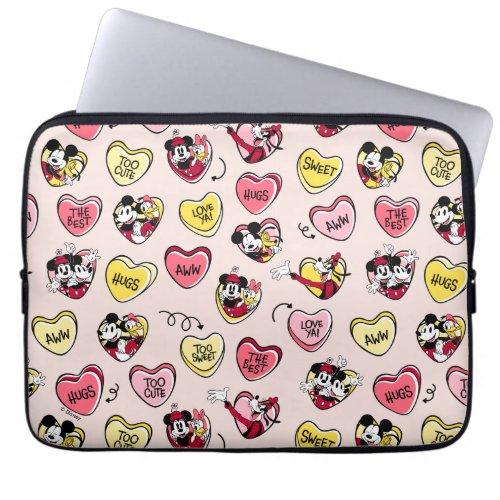 Mickey Mouse  Friends  Valentine Heart Candy Laptop Sleeve