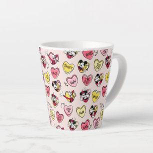 Mickey Mouse & Friends   Valentine Heart Candy Latte Mug