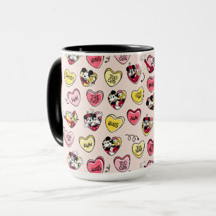 Mickey Mouse & Friends   Valentine Heart Candy Mug