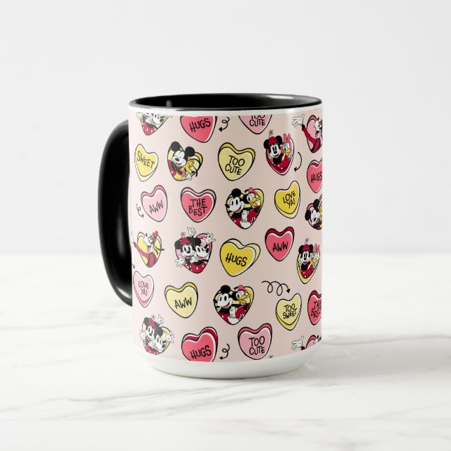 Mickey Mouse & Friends | Valentine Heart Candy Mug (Front Left)
