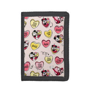 Mickey Mouse & Friends Valentine Heart Candy Tri-fold Wallet