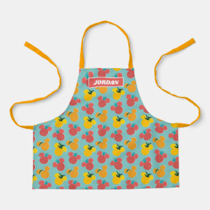 Mickey Mouse Fruit Icon Pattern Apron