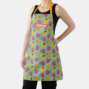 Mickey Mouse Fruit Icon Pattern Apron